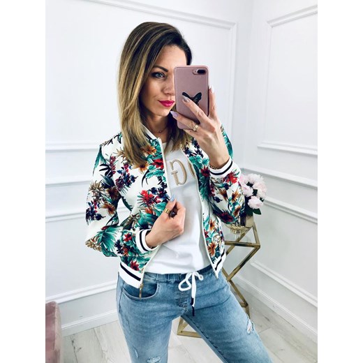 Bluza damska Kenza.pl w kwiaty krótka