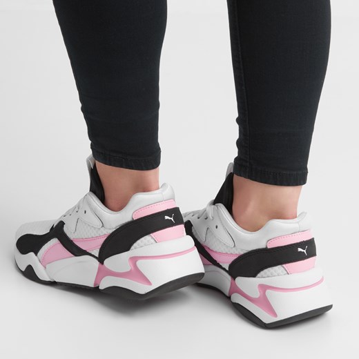 Buty sportowe damskie Puma sneakersy młodzieżowe sznurowane płaskie