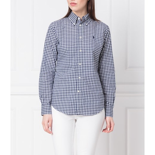 Koszula damska Polo Ralph Lauren z kołnierzykiem w kratkę bawełniana