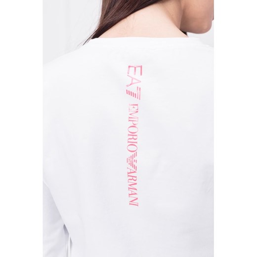 Bluza damska Emporio Armani krótka biała młodzieżowa