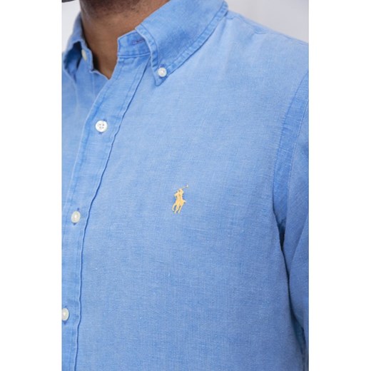 Koszula męska Polo Ralph Lauren na wiosnę z długim rękawem bez zapięcia