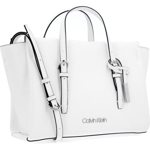 Listonoszka Calvin Klein biała na ramię