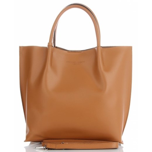 Shopper bag Vittoria Gotti elegancka skórzana