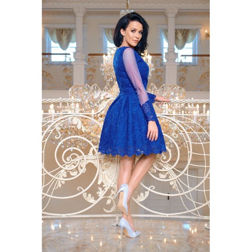 Sukienka Ptakmoda.com z tkaniny elegancka na bal na wesele mini