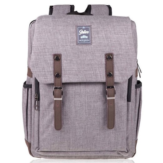 Plecak miejski na laptopa 13'' Solier SV02 szary Solier uniwersalny Skorzana.com