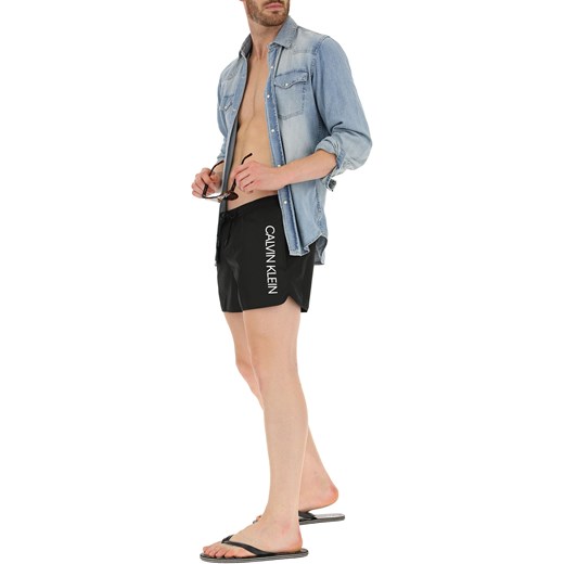 Calvin Klein Spodenki Kąpielowe i Kąpielówki dla Mężczyzn, czarny, Poliester, 2019, L M S XL Calvin Klein L RAFFAELLO NETWORK
