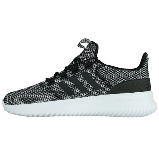 Adidas Neo buty sportowe damskie cloudfoam płaskie wiosenne bez wzorów wiązane