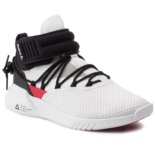 Buty sportowe damskie Reebok do koszykówki nike motion płaskie sznurowane z tworzywa sztucznego bez wzorów
