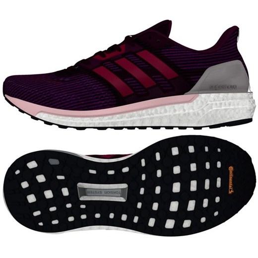 Adidas buty sportowe damskie dla biegaczy na wiosnę skórzane