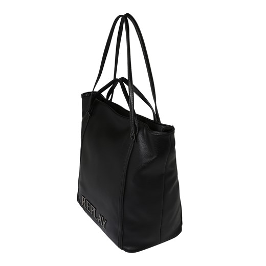 Shopper bag Replay duża skórzana