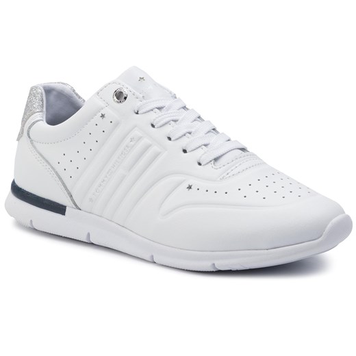 Buty sportowe damskie Tommy Hilfiger gładkie białe