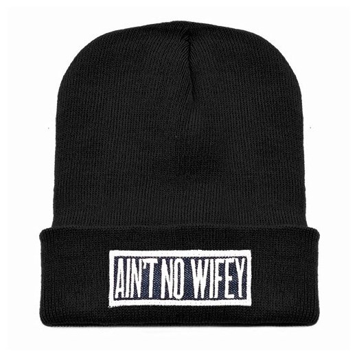 CZAPKA BEANIE WIFEY GRANAT iloko-pl czarny beanie