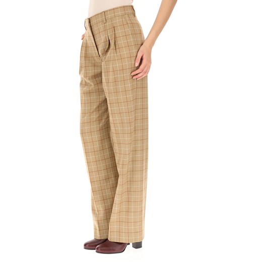 Calvin Klein Spodnie dla Kobiet Na Wyprzedaży, beżowy, Wełna dziewicza, 2019, 38 40 42
