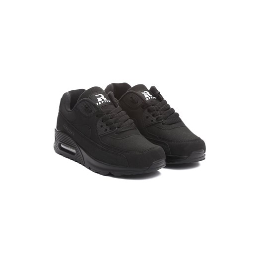 Czarne Buty Sportowe Vintage Nillda