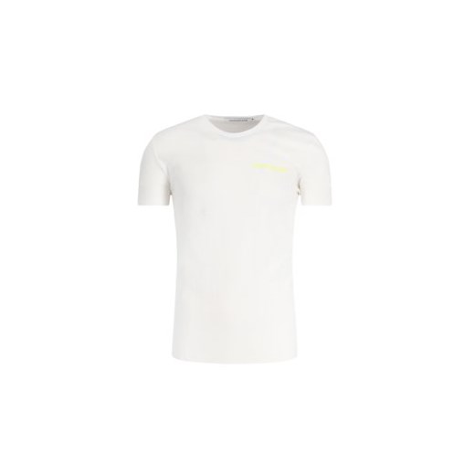 T-shirt męski Calvin Klein casual biały z krótkim rękawem