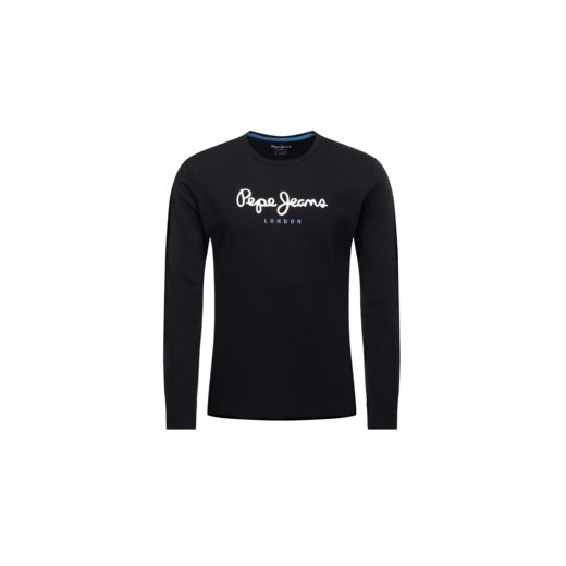 Czarny t-shirt męski Pepe Jeans z długimi rękawami