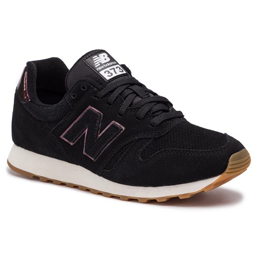 Buty sportowe damskie New Balance czarne na wiosnę płaskie