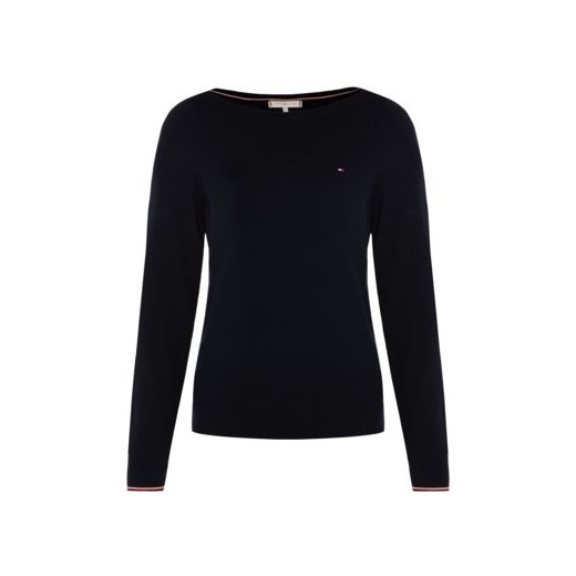Tommy Hilfiger sweter damski casualowy z okrągłym dekoltem