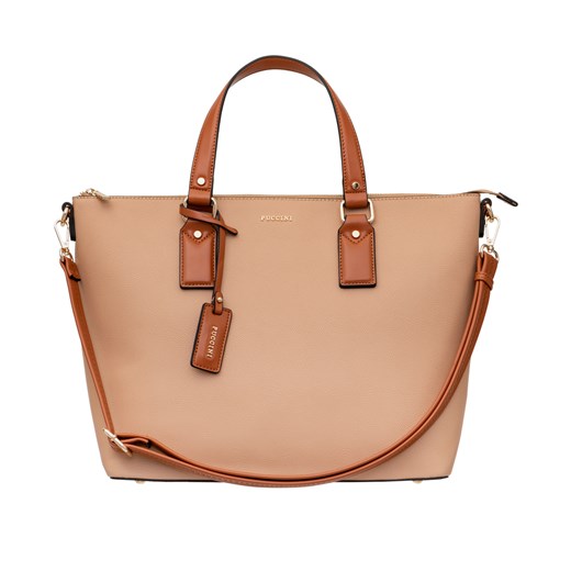 Shopper bag Puccini na ramię duża matowa