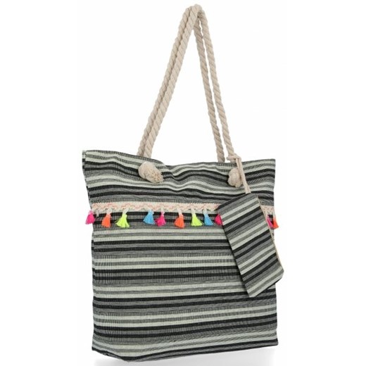 Shopper bag Fada Bags bez dodatków na ramię ze zdobieniami