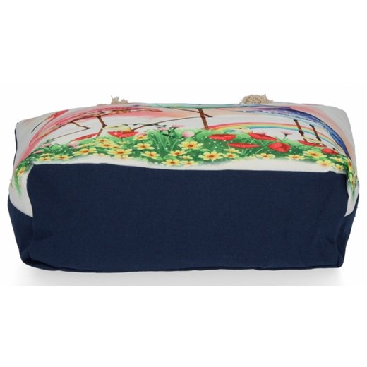 Shopper bag Fada Bags z nadrukiem na ramię