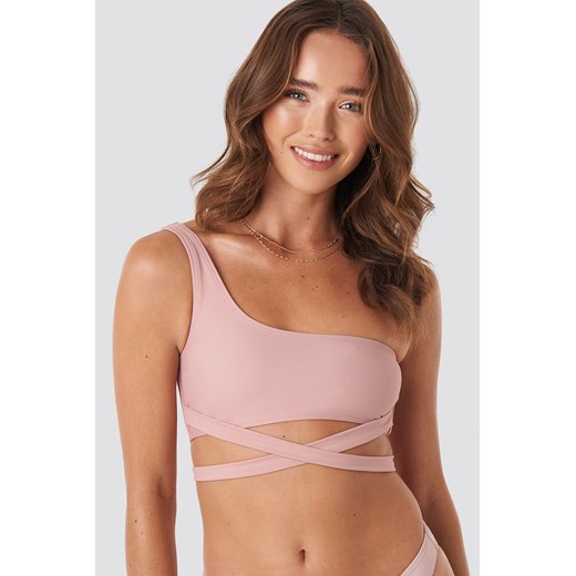 Paola Maria x NA-KD Single Shoulder Bikini Top - Pink Paola Maria X Na-kd M NA-KD