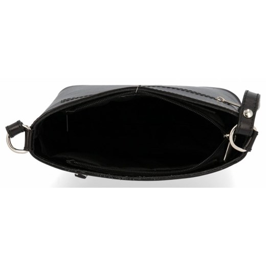 Listonoszka Genuine Leather na ramię ze skóry średniej wielkości bez dodatków elegancka