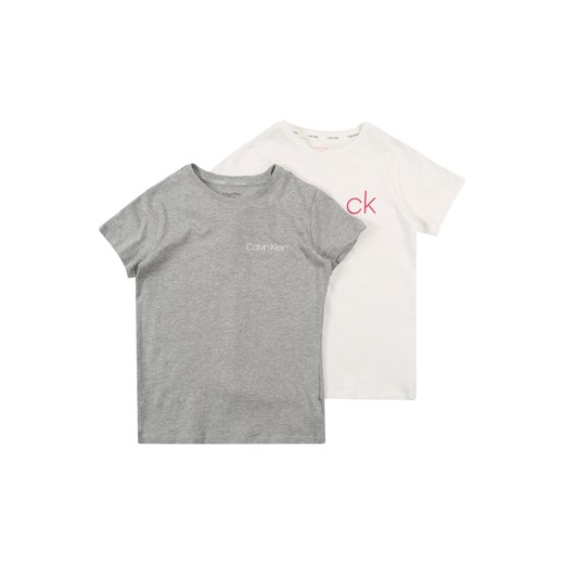 Bluzka dziewczęca Calvin Klein Underwear z krótkimi rękawami w nadruki bawełniana