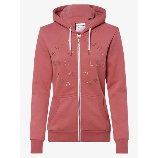 Superdry - Damska bluza rozpinana, różowy Superdry XL vangraaf