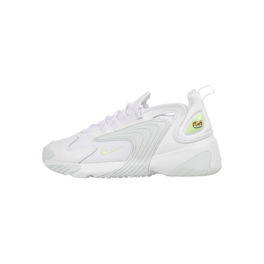 Nike Sportswear buty sportowe damskie młodzieżowe na platformie białe sznurowane skórzane bez wzorów