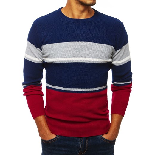 Sweter męski Dstreet w stylu młodzieżowym wełniany