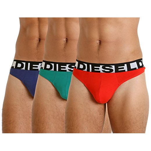 Diesel UMBR- String Threepack Brief 3 pack 00SCWR-0PAWE-E4901 (rozmiar M), BEZPŁATNY ODBIÓR: WROCŁAW! Diesel M Mall
