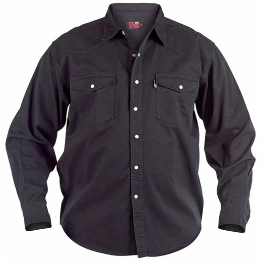 Duu017ce rozmiary Koszula jeansowa Duke Western czarna (2XL) Duke Of London 4XL 8xl