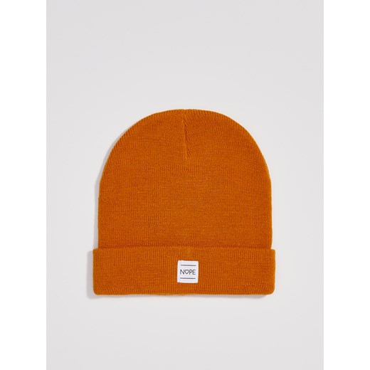 Sinsay - Czapka beanie Nope - Żółty Sinsay One Size