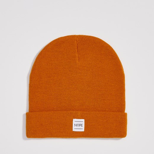 Sinsay - Czapka beanie Nope - Żółty Sinsay One Size