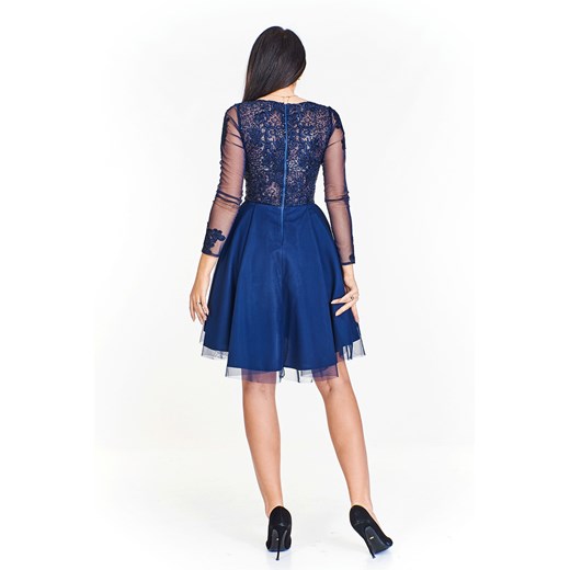 Sukienka Ptakmoda.com z tiulu rozkloszowana na bal