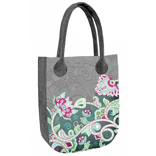 Bertoni shopper bag z filcu boho