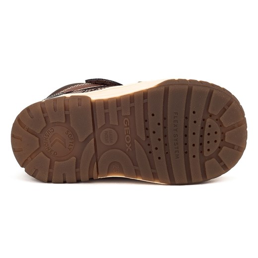 Buty zimowe dziecięce Geox zamszowe na rzepy