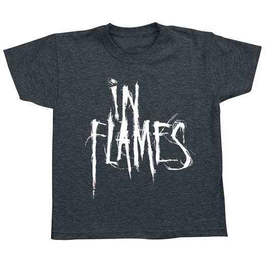 In Flames - Logo - T-Shirt - odcienie szarego