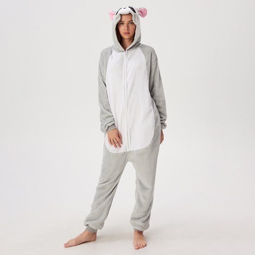 Sinsay - Onesie mysz - Jasny szary Sinsay S/M