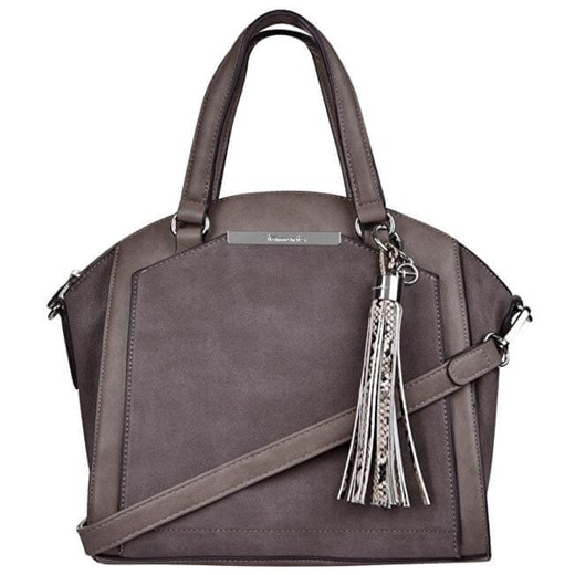 Shopper bag Tamaris na ramię średnia brązowa