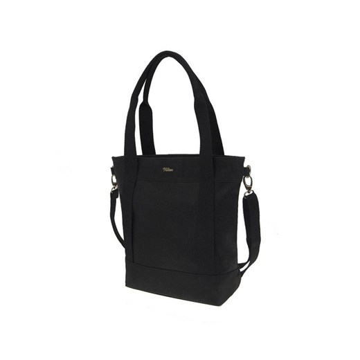 Shopper bag czarna na ramię mieszcząca a5 elegancka
