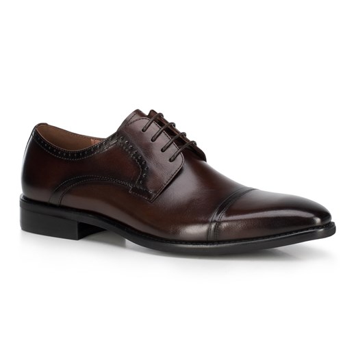 Buty eleganckie męskie Wittchen wiązane na jesień skórzane