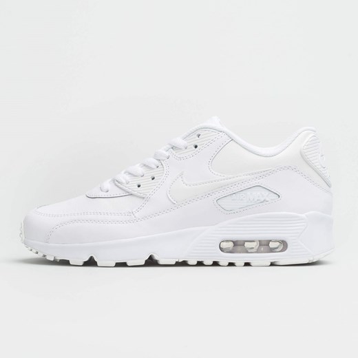 Buty sportowe damskie Nike do biegania air max 91 bez wzorów skórzane na płaskiej podeszwie