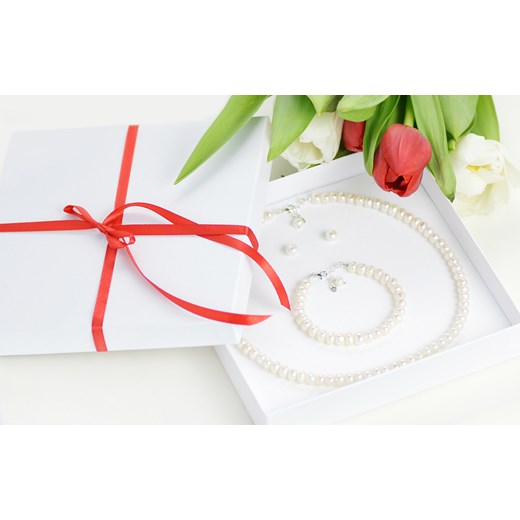 Bransoletka z pereł 6/8 mm - długość 18-21 cm Perlove wyprzedaż Biżuteria-Perlove