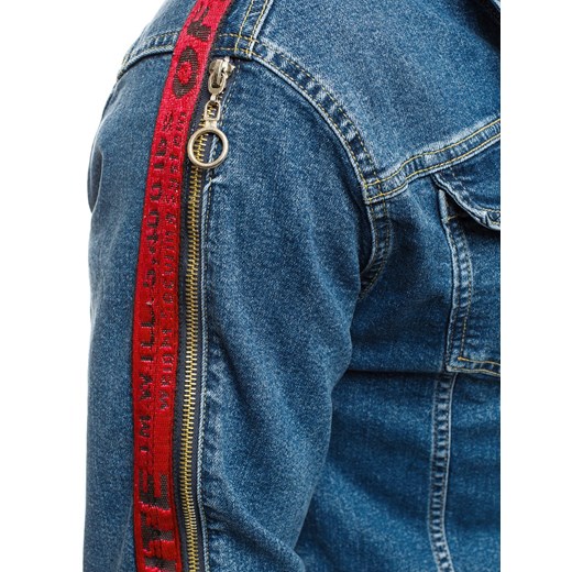 OZONEE OT/2025 KURTKA MĘSKA JEANS NIEBIESKA