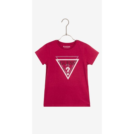 T-shirt męski Guess czerwony z krótkimi rękawami