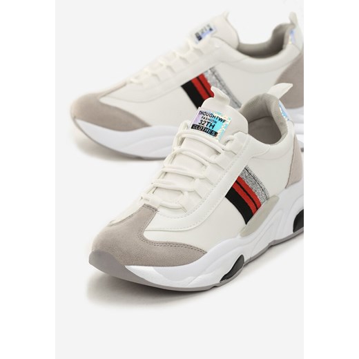 Born2be sneakersy damskie młodzieżowe na jesień sznurowane gładkie