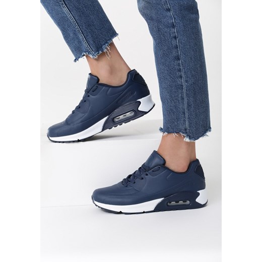 Granatowe Buty Sportowe Cold Nights