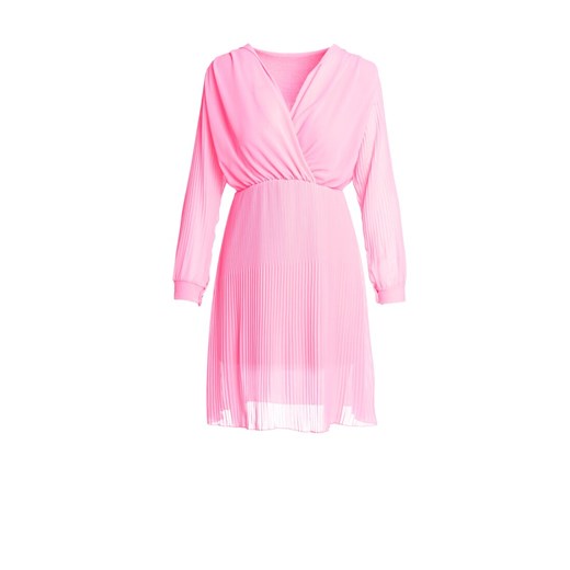 Born2be sukienka na urodziny elegancka bez wzorów kopertowa